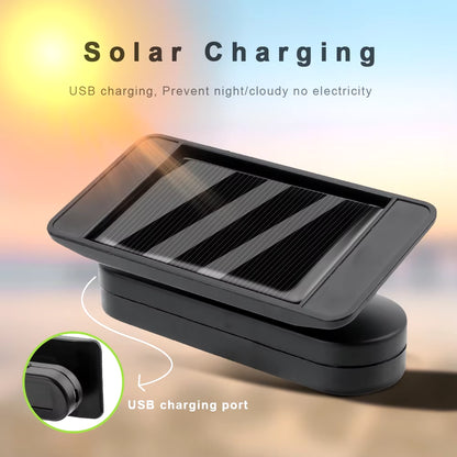 External Battery Solar Tire Pressure Monitoring System with Temperature Warning Sensors